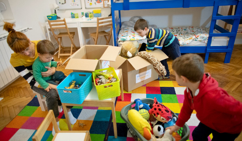 Pom�ha pravidlo: jedna vec dnu, jedna von