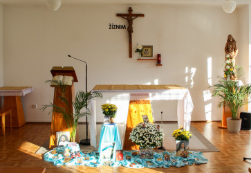 Kaplnka v�centre Betlehem. Mision�rky l�sky �erpaj� silu z�modlitby. Sn�mka: Monika �imoni�ov�