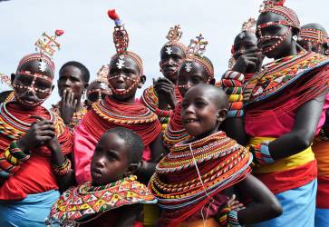 Aj polokoovn kme Samburuov ijci v strednej a severnej Keni oslovuje Boha menom Nkai. Snmka: Danica Olexov