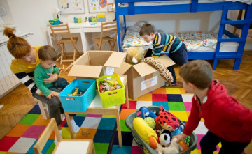 Pom�ha pravidlo: jedna vec dnu, jedna von