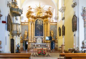 Oltr v Kostole sv. Frantika z Assisi preiel obnovou. Snmka: Jn Lauko