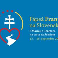 Logo vyjadruje motto ppeovej nvtevy aj identitu Slovenska