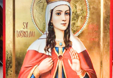 Sv�t� Dobroslava, v �panielsku zn�ma ako sv�t� Orosia, je patr�nka vinohradn�kov a ochranky�a pred nepriaz�ou po�asia. Korene m� v�ak �eskomoravsk�. Sn�mka: Otak�ro Maria Schmidt