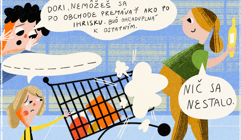Oli a Dori: Ako sa sprva v obchode