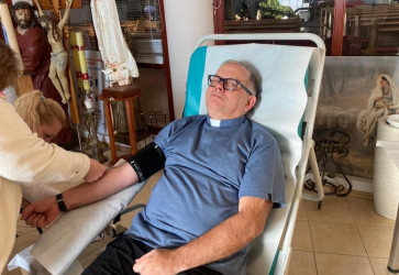 Pallot�ni v Str��anoch sa 19. janu�ra akt�vne zapojili do darovania krvi. Sn�mka: Eva Hutn�kov�