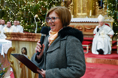Martina Groch�lov� po�as sl�vnostnej inaugur�cie do �radu novej riadite�ky Spolku sv�t�ho Vojtecha.  Sn�mka: Erika Litv�kov�