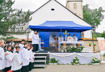 V Markuovciach sa konal de farnosti, na ktorom sa zastnili aj veriaci z fililok Teplika, Pod Teplikou a Lieskovany. Snmka: Jozef Sendrej
