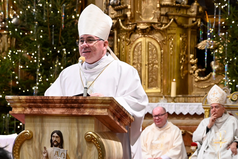   Hlavn�m celebrantom sv�tej om�e bol predseda SSV J�n Kubo�.